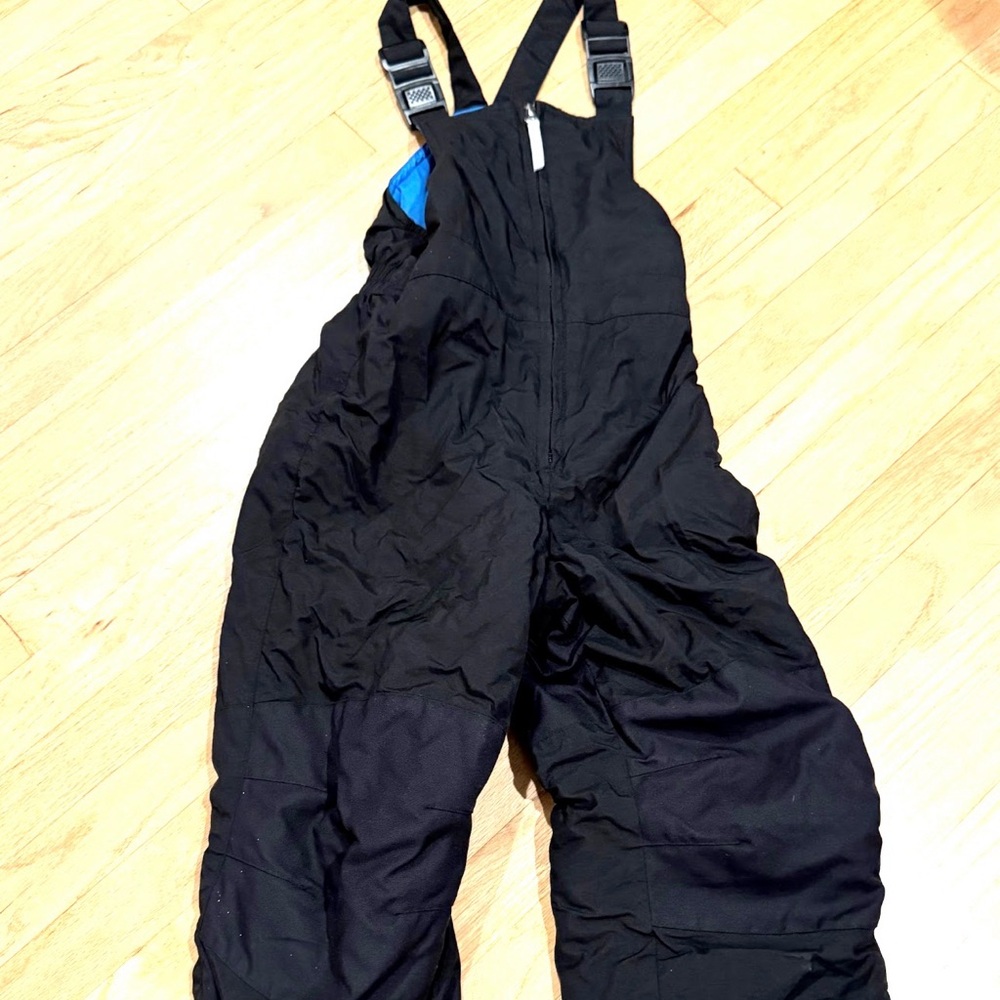 Lands' End Kids Black snow ski bib